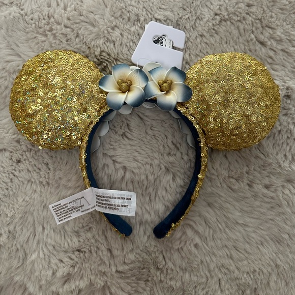 NWT Disney Aulani Reversible Gold Iridescent Ears main image 7